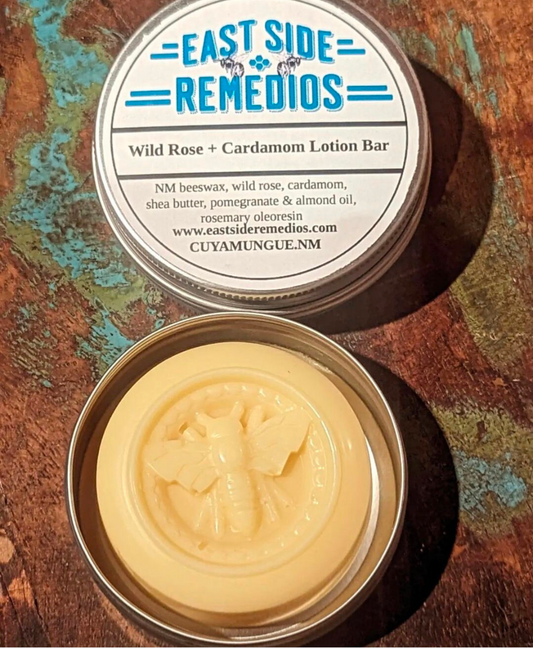 Wild Rose + Cardamom Lotion Bar